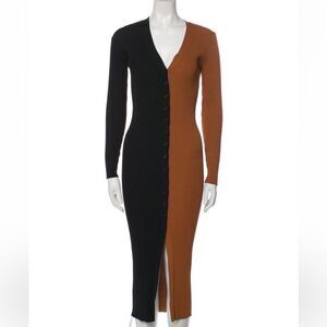 Staud Ribbed Sweater dress
